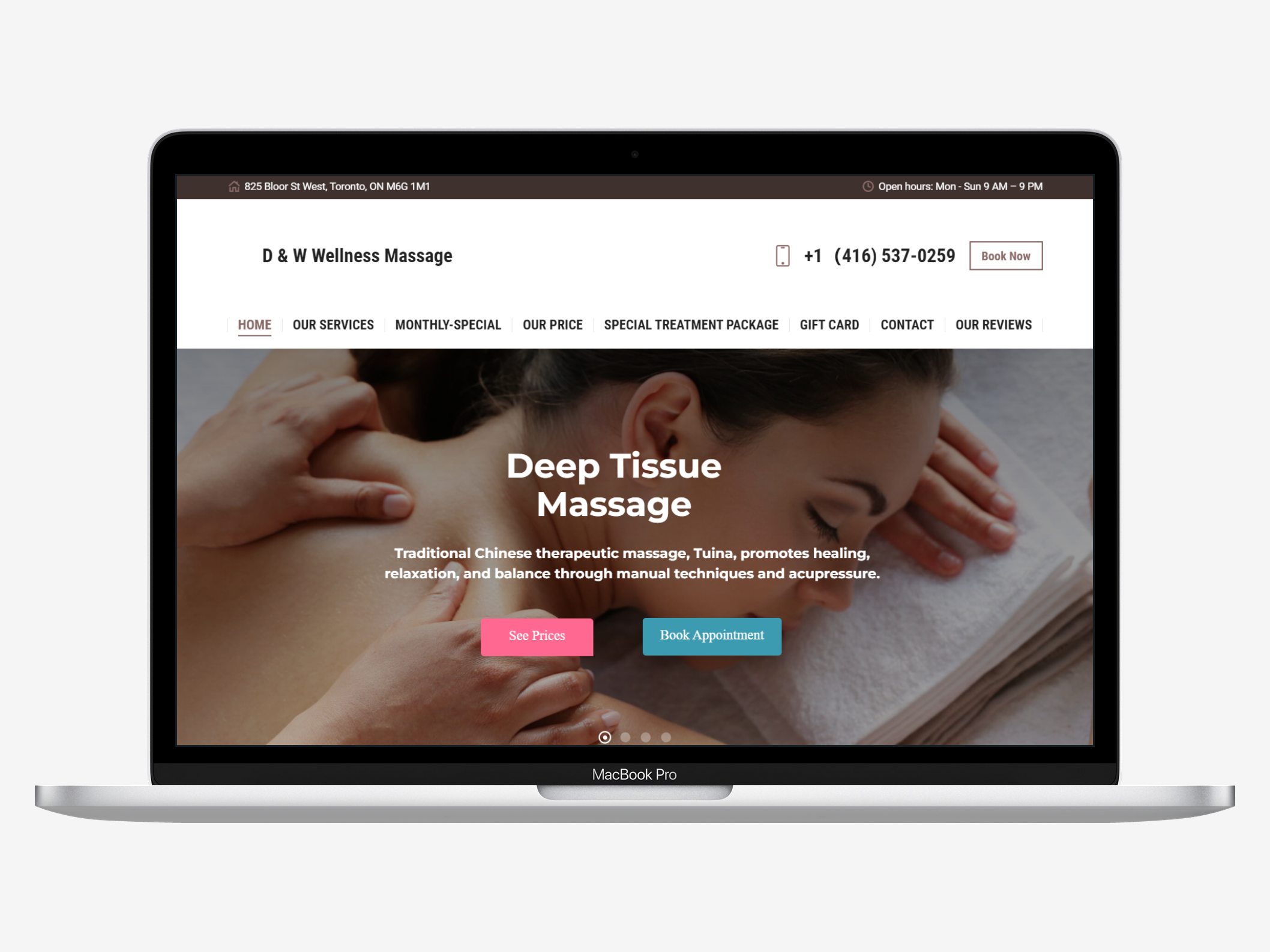 Toronto-Massage-Studio-Web-Design