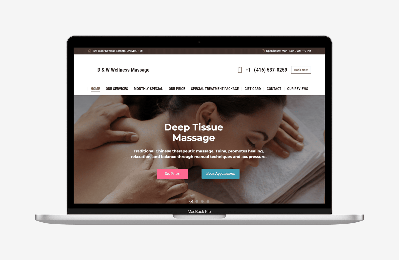 Toronto-Massage-Studio-Web-Design